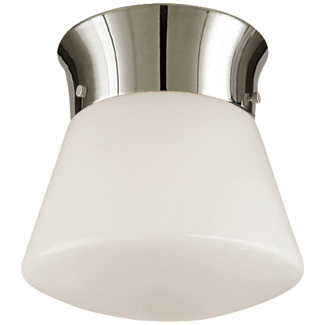 VISUAL COMFORT SIGNATURE, PERRY STREET CEILING LIGHT POLISHED NICKEL, FLUSH MOUNT CEILING LIGHTS