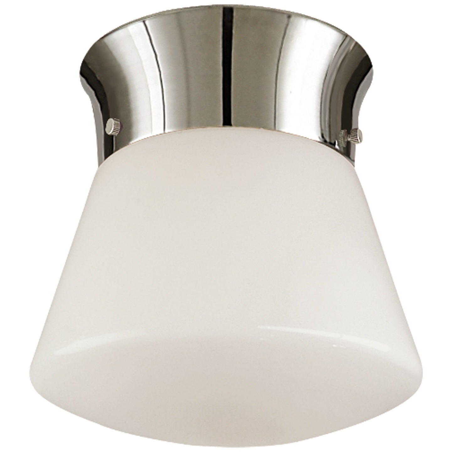 VISUAL COMFORT SIGNATURE, PERRY STREET CEILING LIGHT POLISHED NICKEL, FLUSH MOUNT CEILING LIGHTS
