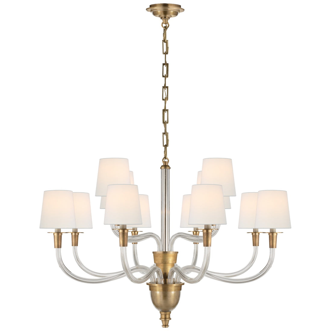 VISUAL COMFORT SIGNATURE, VIVIAN TWO-TIER CHANDELIER, CHANDELIER LIGHT