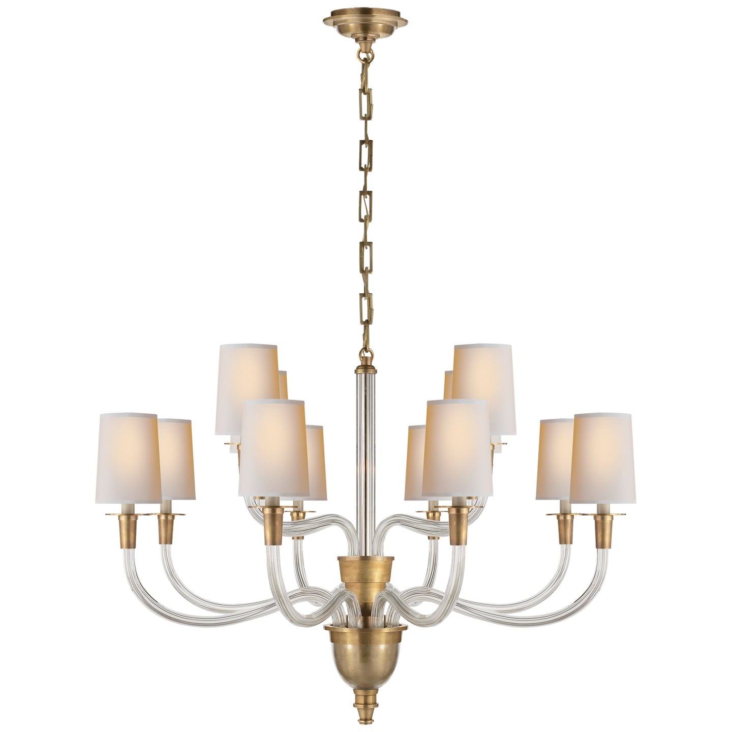 VISUAL COMFORT SIGNATURE, VIVIAN TWO-TIER CHANDELIER, CHANDELIER LIGHT