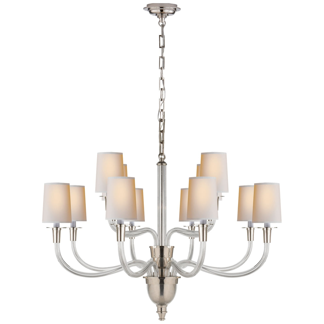 VISUAL COMFORT SIGNATURE, VIVIAN TWO-TIER CHANDELIER, CHANDELIER LIGHT