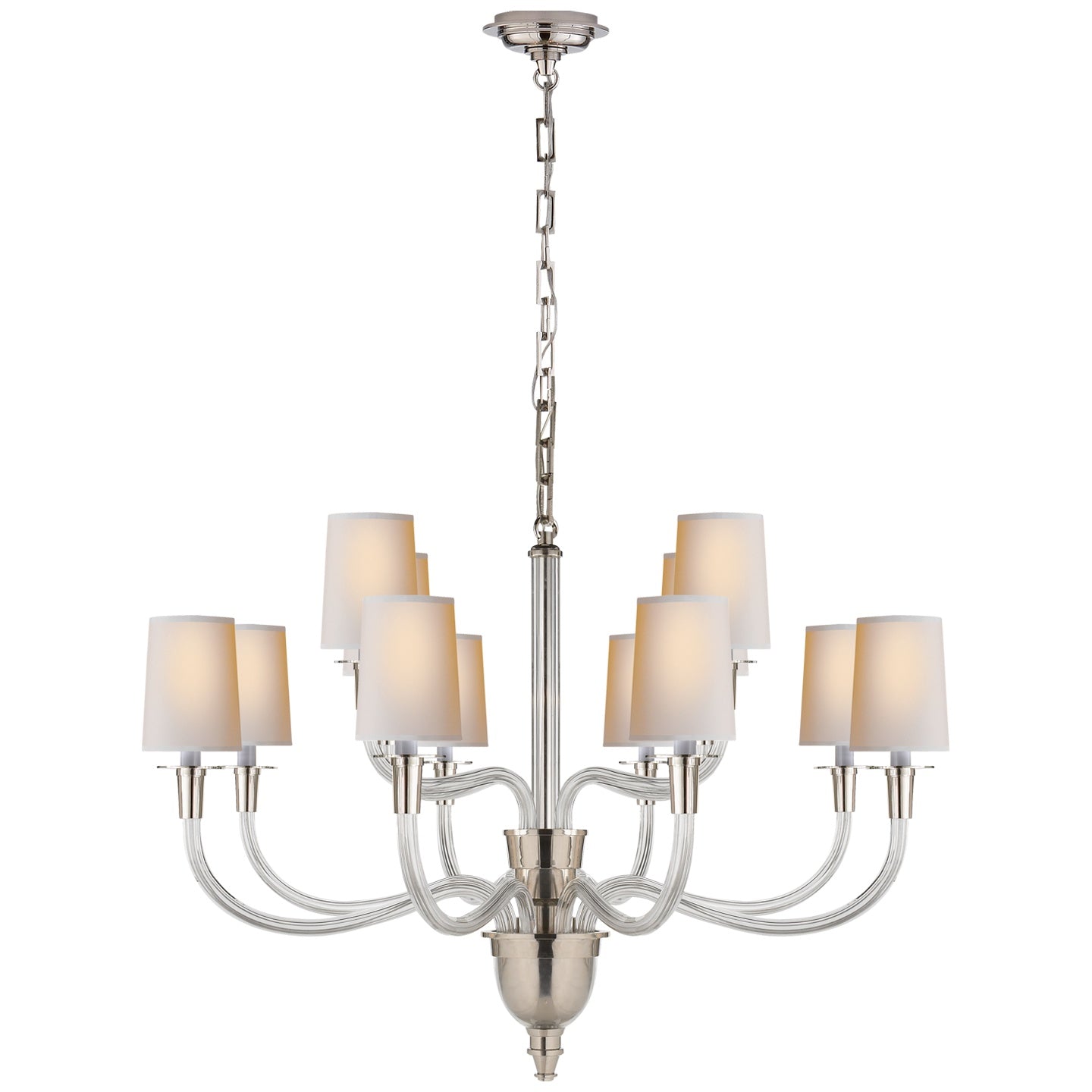 VISUAL COMFORT SIGNATURE, VIVIAN TWO-TIER CHANDELIER, CHANDELIER LIGHT