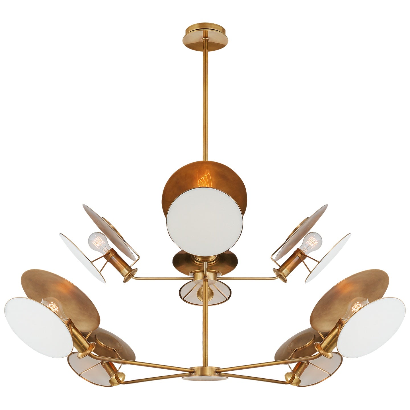 VISUAL COMFORT SIGNATURE, OSIRIS REFLECTOR CHANDELIER, CHANDELIER LIGHT