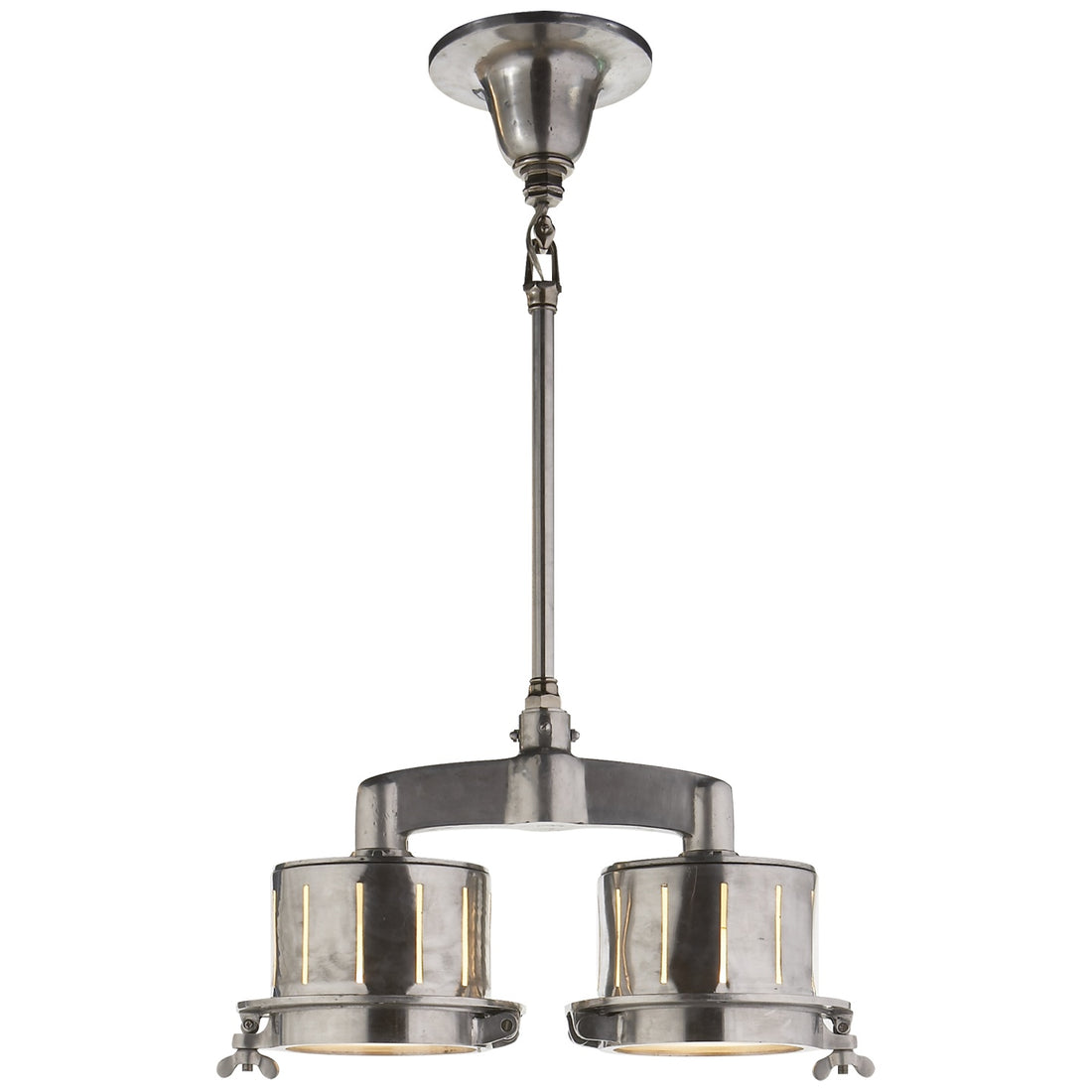VISUAL COMFORT SIGNATURE, KNOCKOUT DOUBLE BAR LIGHT, PENDANT LIGHT