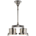 VISUAL COMFORT SIGNATURE, KNOCKOUT DOUBLE BAR LIGHT, PENDANT LIGHT