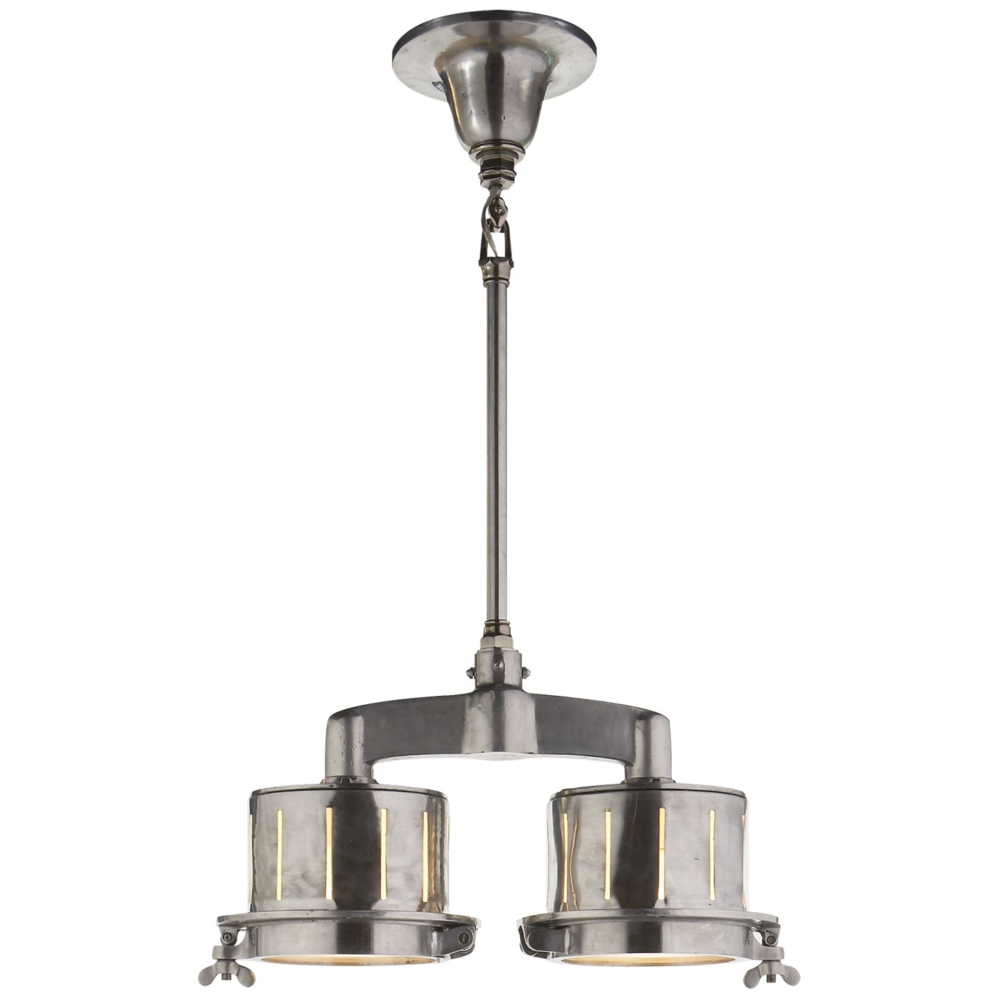 VISUAL COMFORT SIGNATURE, KNOCKOUT DOUBLE BAR LIGHT, PENDANT LIGHT