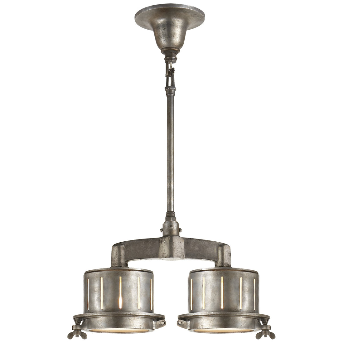 VISUAL COMFORT SIGNATURE, KNOCKOUT DOUBLE BAR LIGHT, PENDANT LIGHT