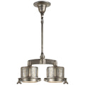 VISUAL COMFORT SIGNATURE, KNOCKOUT DOUBLE BAR LIGHT, PENDANT LIGHT