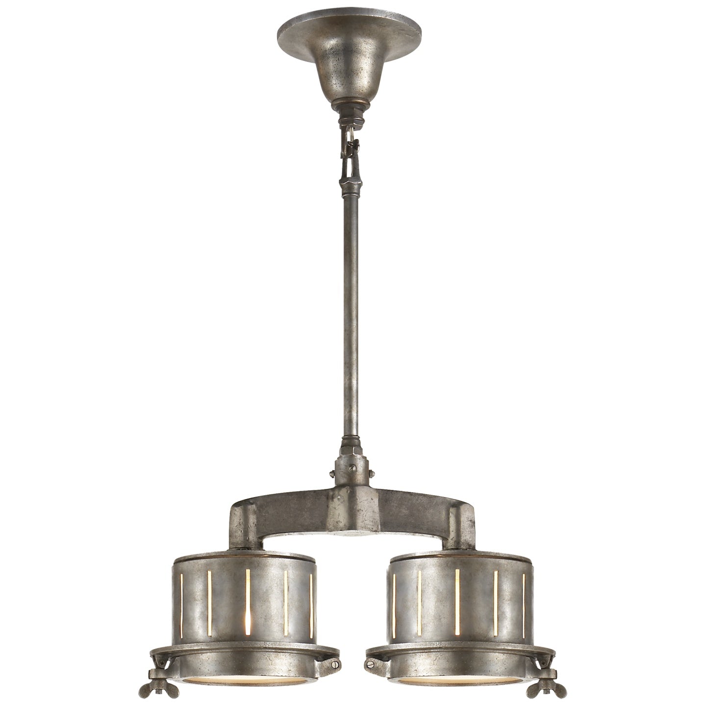 VISUAL COMFORT SIGNATURE, KNOCKOUT DOUBLE BAR LIGHT, PENDANT LIGHT