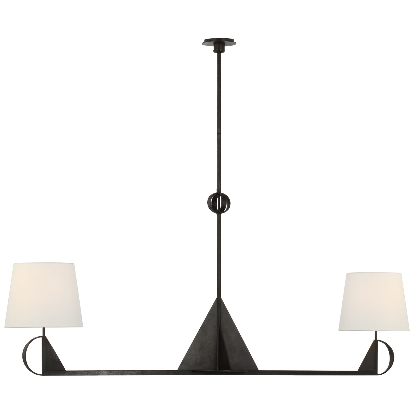 VISUAL COMFORT SIGNATURE AUXERRE BLACKSMITH LINEAR CHANDELIER