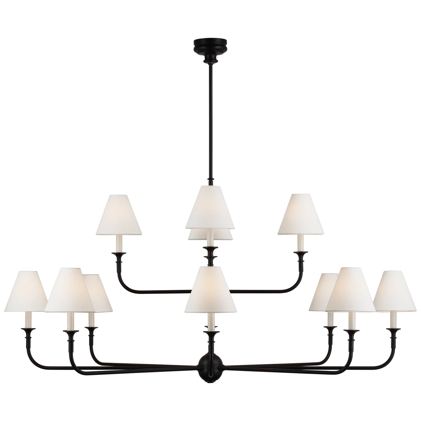VISUAL COMFORT SIGNATURE, PIAF GRANDE TWO-TIER CHANDELIER, CHANDELIER LIGHT