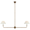 VISUAL COMFORT SIGNATURE, PIAF TWO LIGHT LINEAR PENDANT, LINEAR LIGHT