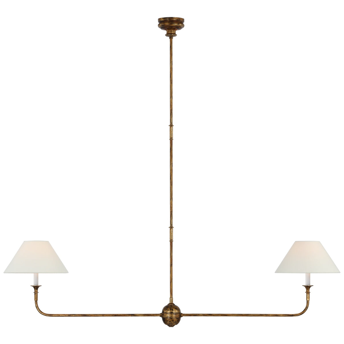VISUAL COMFORT SIGNATURE, PIAF TWO LIGHT LINEAR PENDANT, LINEAR LIGHT