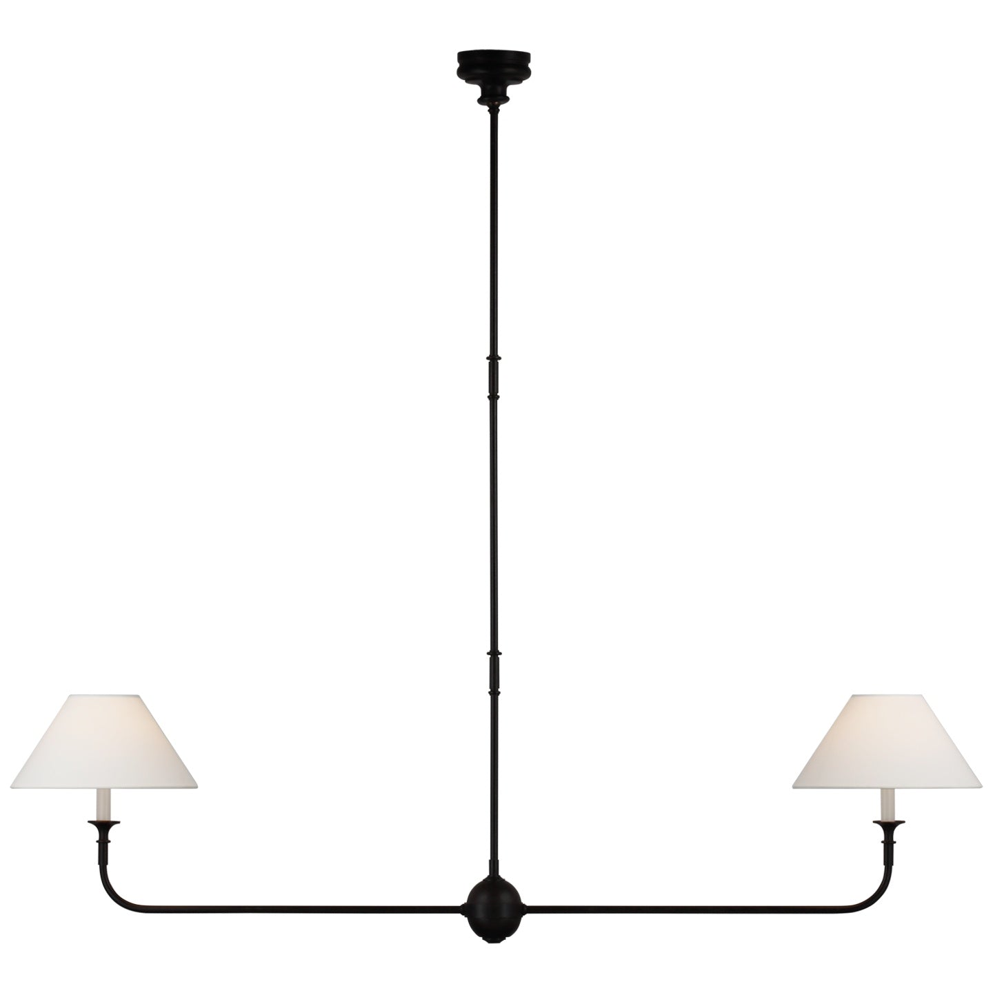 VISUAL COMFORT SIGNATURE, PIAF TWO LIGHT LINEAR PENDANT, LINEAR LIGHT
