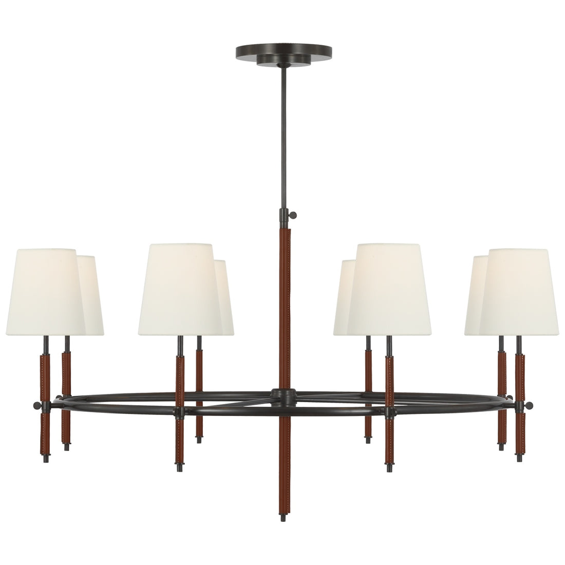 VISUAL COMFORT SIGNATURE, BRYANT WRAPPED RING CHANDELIER, CHANDELIER LIGHT