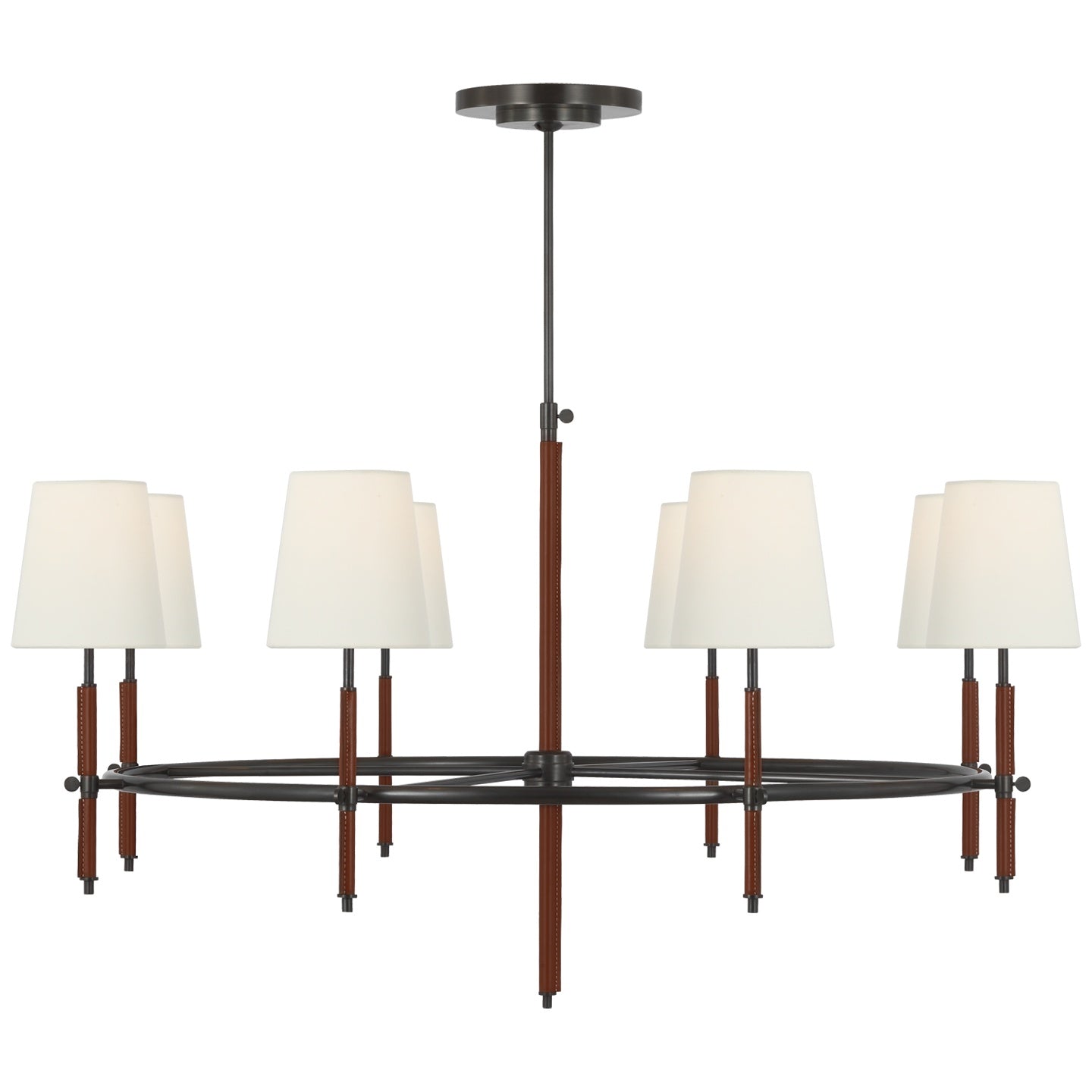 VISUAL COMFORT SIGNATURE, BRYANT WRAPPED RING CHANDELIER, CHANDELIER LIGHT