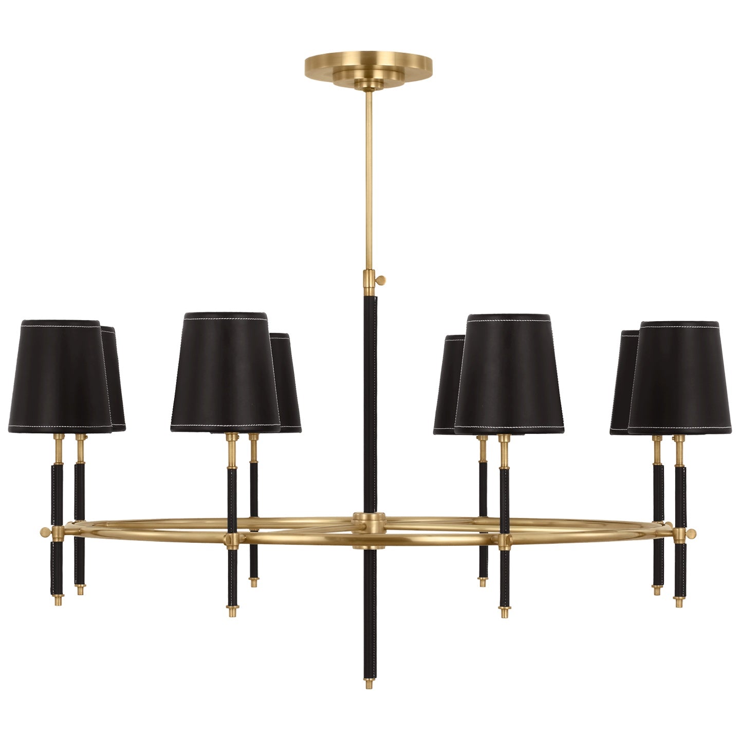 VISUAL COMFORT SIGNATURE, BRYANT WRAPPED RING CHANDELIER, CHANDELIER LIGHT