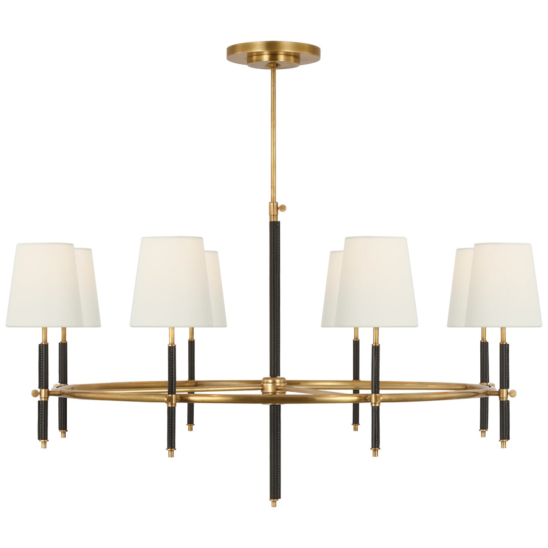 VISUAL COMFORT SIGNATURE, BRYANT WRAPPED RING CHANDELIER, CHANDELIER LIGHT