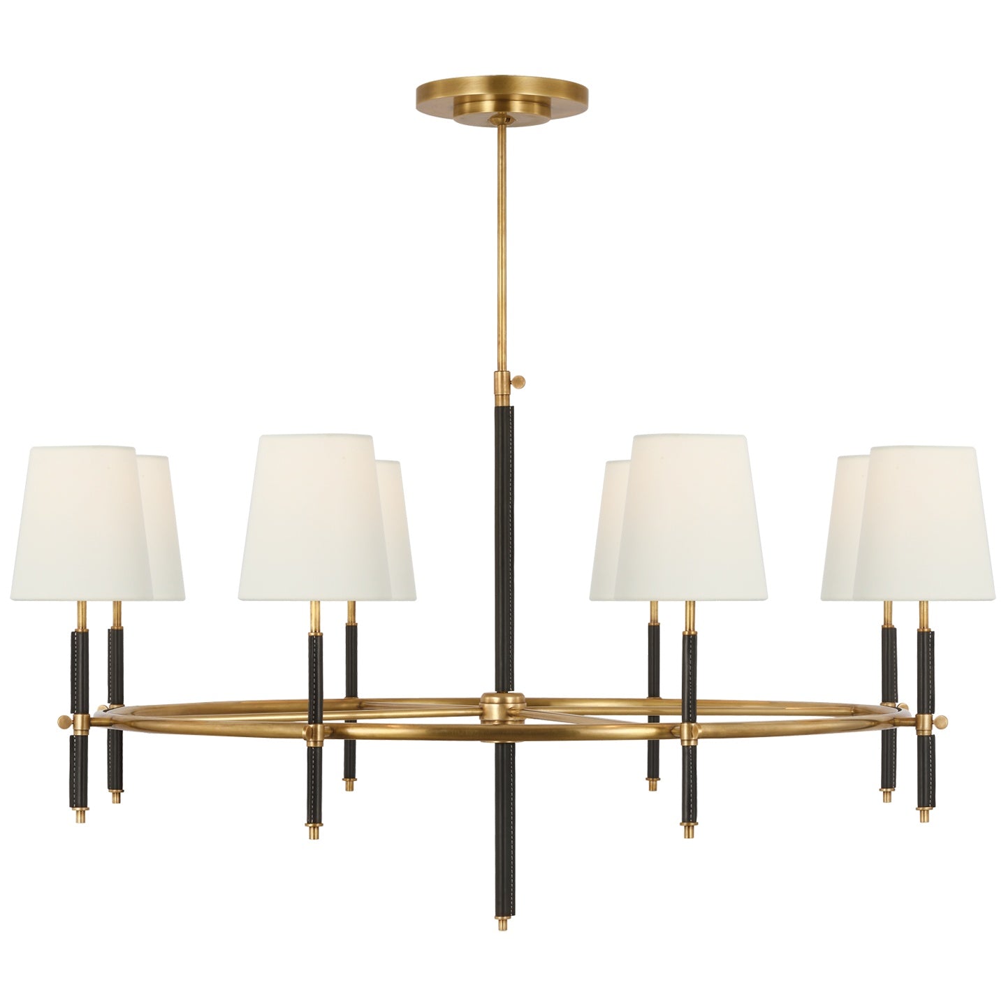 VISUAL COMFORT SIGNATURE, BRYANT WRAPPED RING CHANDELIER, CHANDELIER LIGHT