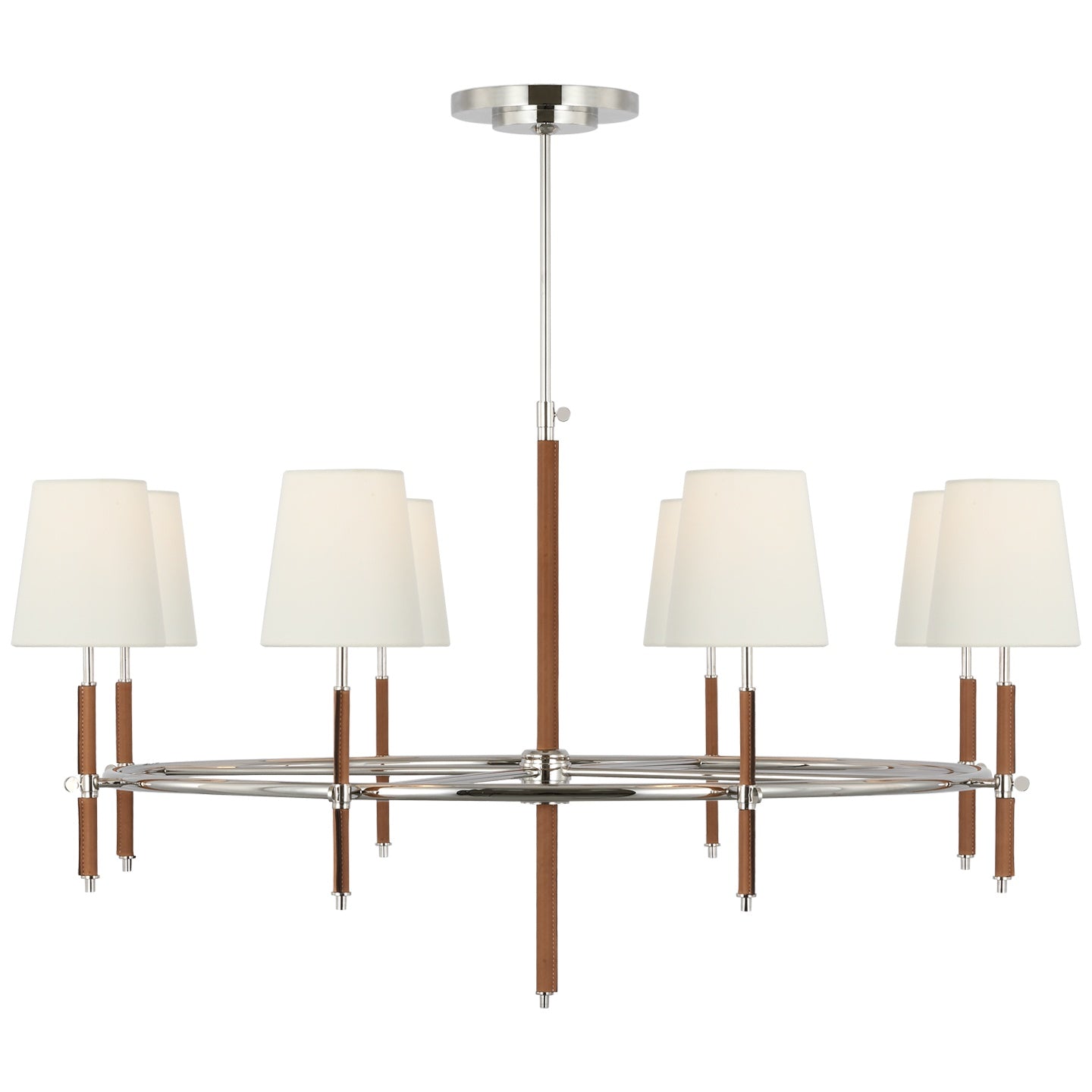 VISUAL COMFORT SIGNATURE, BRYANT WRAPPED RING CHANDELIER, CHANDELIER LIGHT