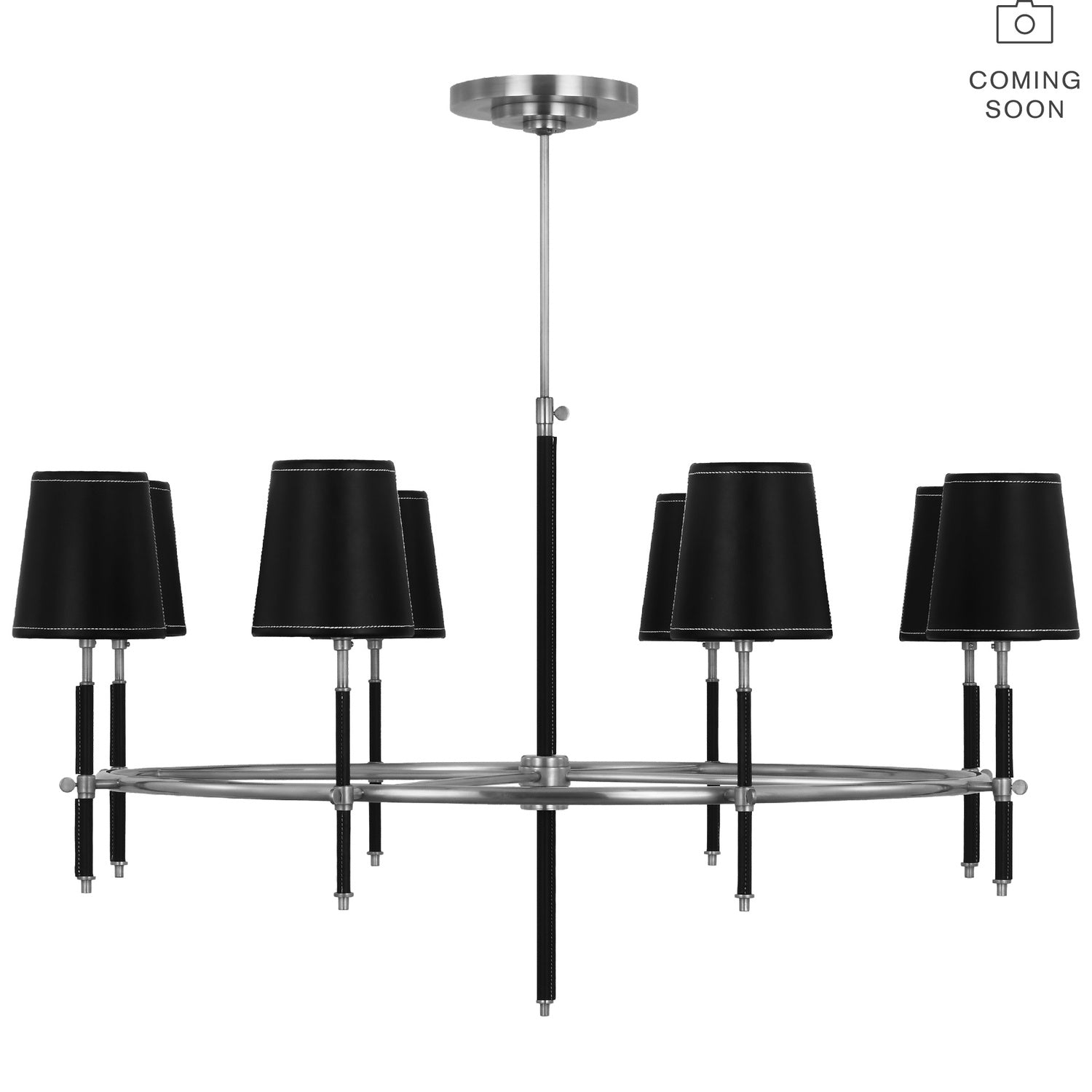 VISUAL COMFORT SIGNATURE, BRYANT WRAPPED RING CHANDELIER, CHANDELIER LIGHT