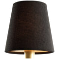 VISUAL COMFORT SIGNATURE BLACK LINEN EMPIRE SHADE - DO NOT SHOW ON WEBSITE