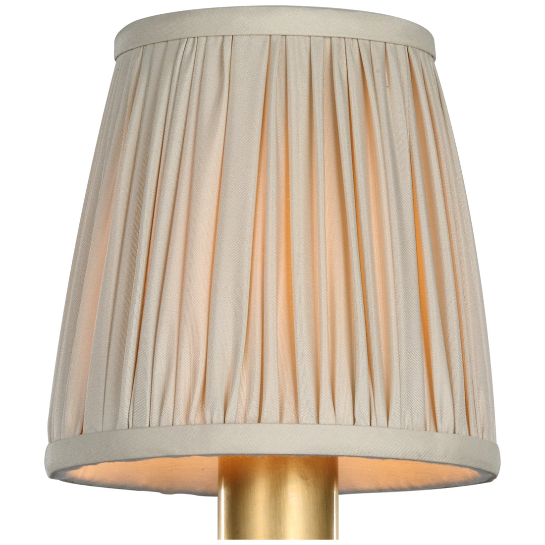 VISUAL COMFORT SIGNATURE PLEATED CHAMPAGNE SILK SHADE - DO NOT SHOW ON WEBSITE