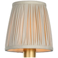 VISUAL COMFORT SIGNATURE PLEATED CHAMPAGNE SILK SHADE - DO NOT SHOW ON WEBSITE