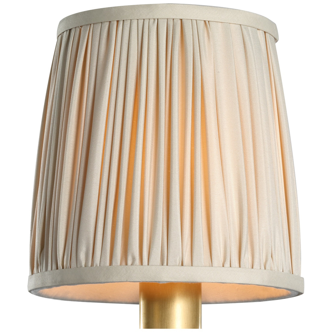 VISUAL COMFORT SIGNATURE PLEATED CHAMPAGNE SILK SHADE - DO NOT SHOW ON WEBSITE