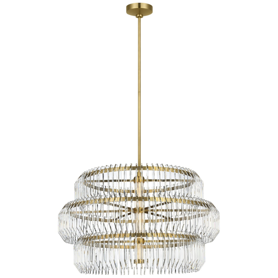 VISUAL COMFORT SIGNATURE, KILLARNEY LAYERED DRUM CHANDELIER, CHANDELIER LIGHT