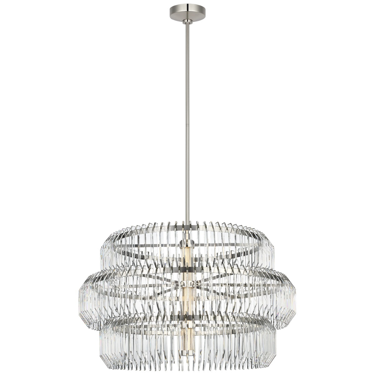 VISUAL COMFORT SIGNATURE, KILLARNEY LAYERED DRUM CHANDELIER, CHANDELIER LIGHT