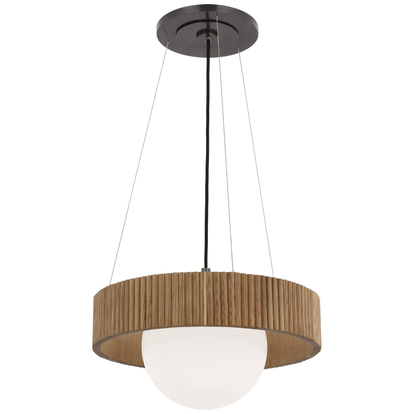 VISUAL COMFORT SIGNATURE, ARENA RING AND GLOBE CHANDELIER, CHANDELIER LIGHT