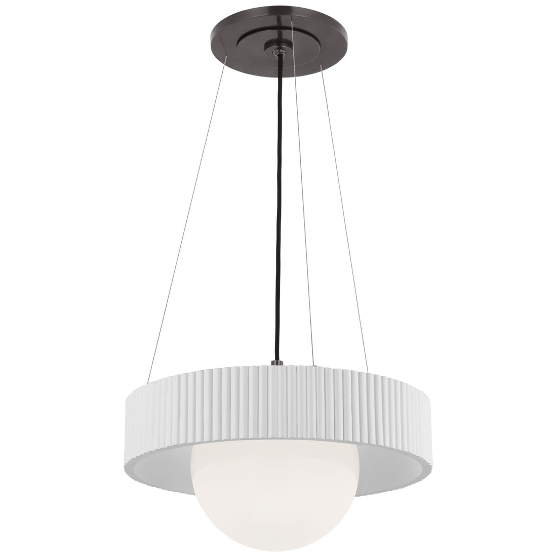 VISUAL COMFORT SIGNATURE, ARENA RING AND GLOBE CHANDELIER, CHANDELIER LIGHT