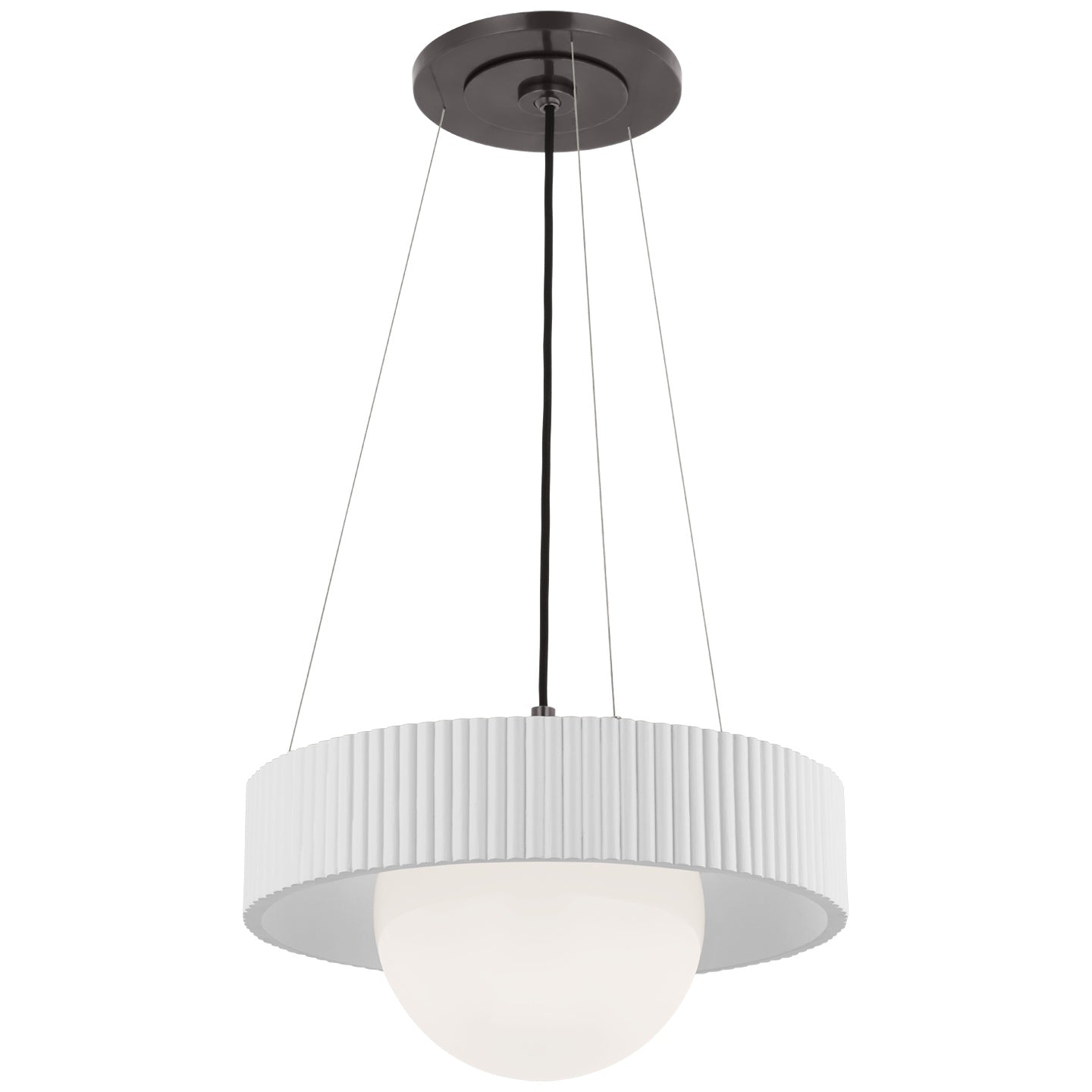 VISUAL COMFORT SIGNATURE, ARENA RING AND GLOBE CHANDELIER, CHANDELIER LIGHT