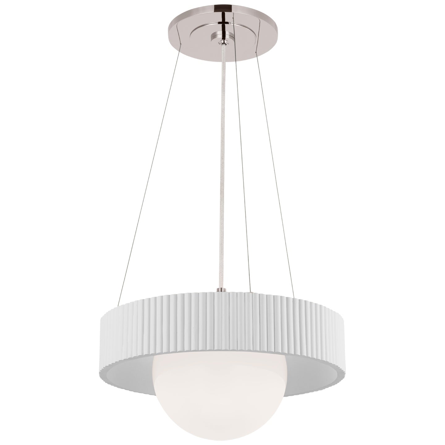 VISUAL COMFORT SIGNATURE, ARENA RING AND GLOBE CHANDELIER, CHANDELIER LIGHT