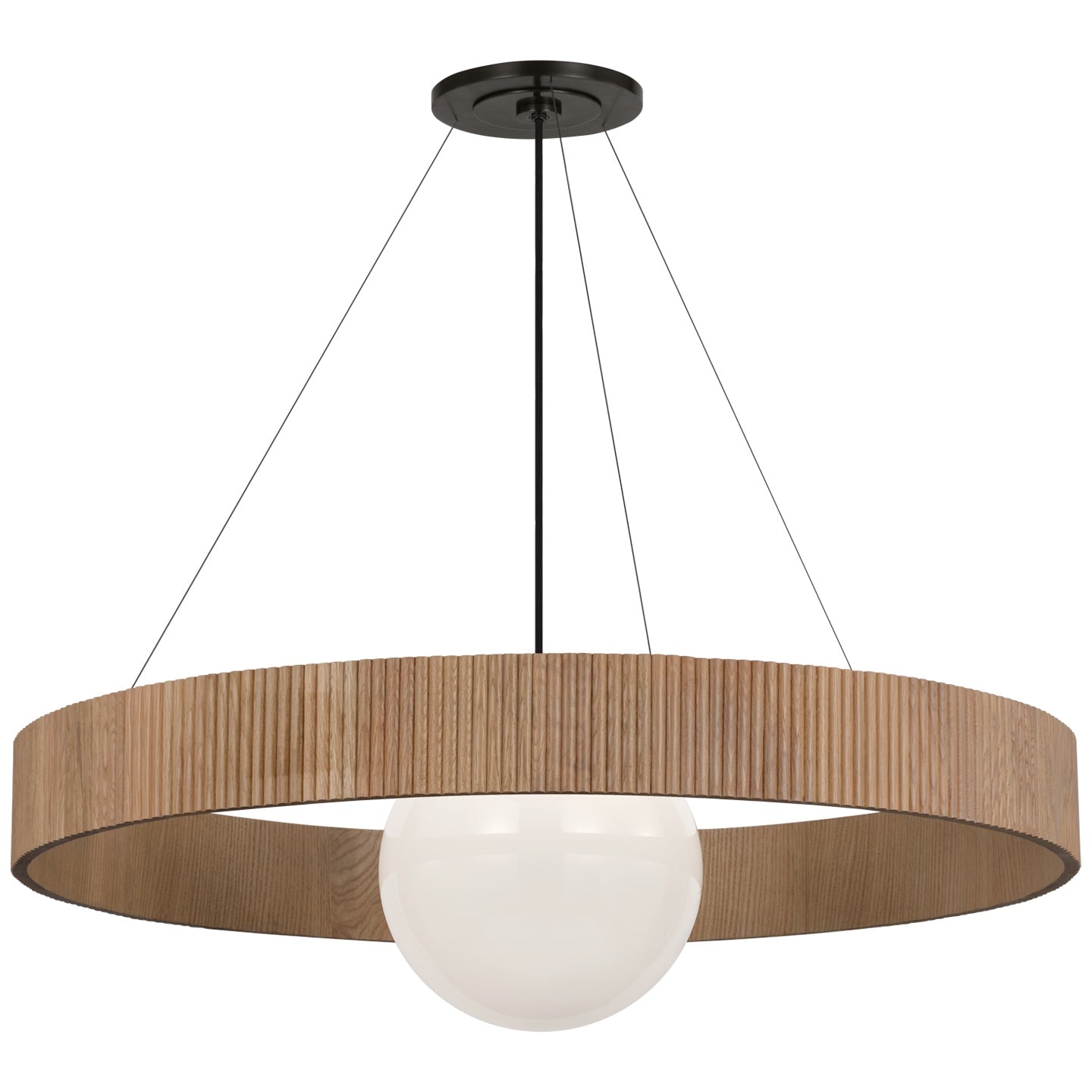VISUAL COMFORT SIGNATURE, ARENA RING AND GLOBE CHANDELIER, CHANDELIER LIGHT