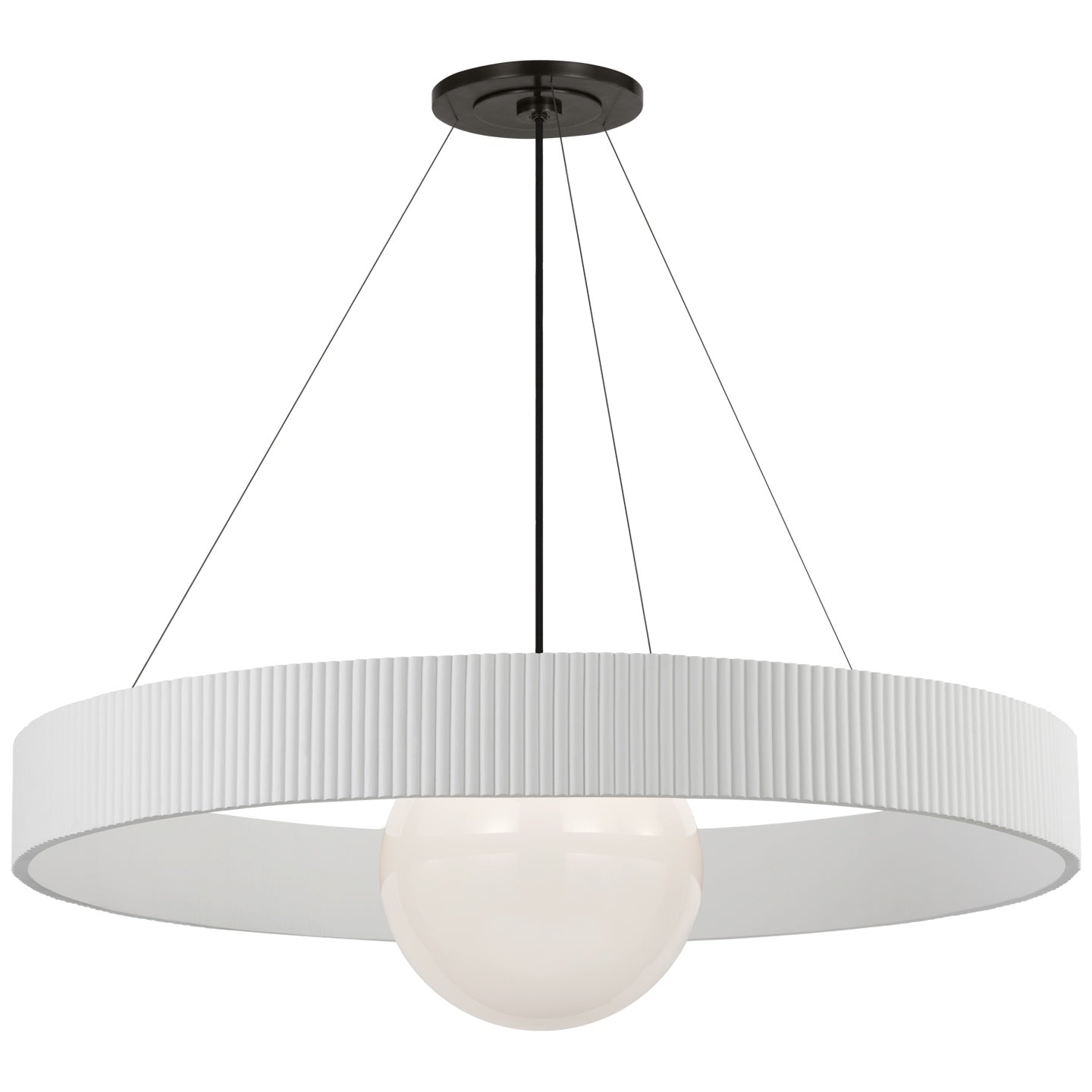 VISUAL COMFORT SIGNATURE, ARENA RING AND GLOBE CHANDELIER, CHANDELIER LIGHT