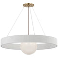 VISUAL COMFORT SIGNATURE, ARENA RING AND GLOBE CHANDELIER, CHANDELIER LIGHT