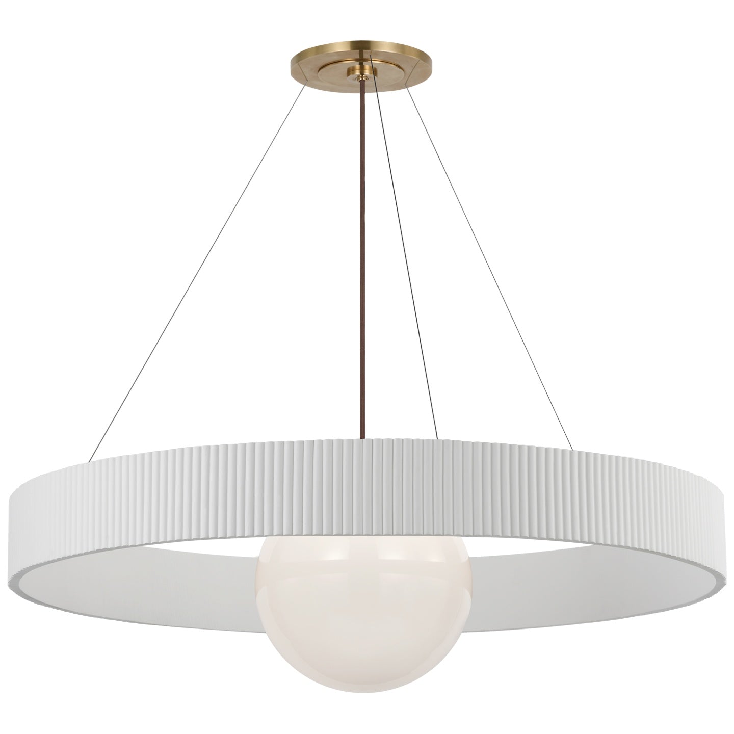 VISUAL COMFORT SIGNATURE, ARENA RING AND GLOBE CHANDELIER, CHANDELIER LIGHT