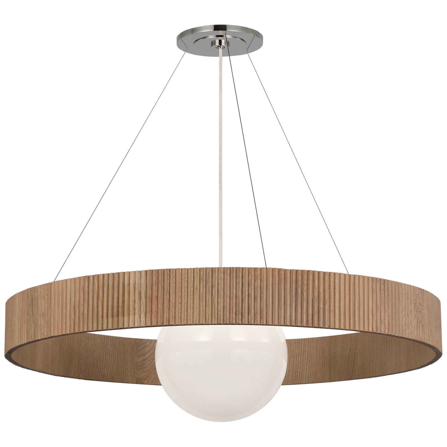 VISUAL COMFORT SIGNATURE, ARENA RING AND GLOBE CHANDELIER, CHANDELIER LIGHT