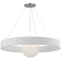 VISUAL COMFORT SIGNATURE, ARENA RING AND GLOBE CHANDELIER, CHANDELIER LIGHT