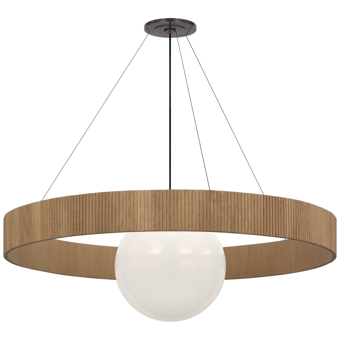 VISUAL COMFORT SIGNATURE, ARENA RING AND GLOBE CHANDELIER, CHANDELIER LIGHT