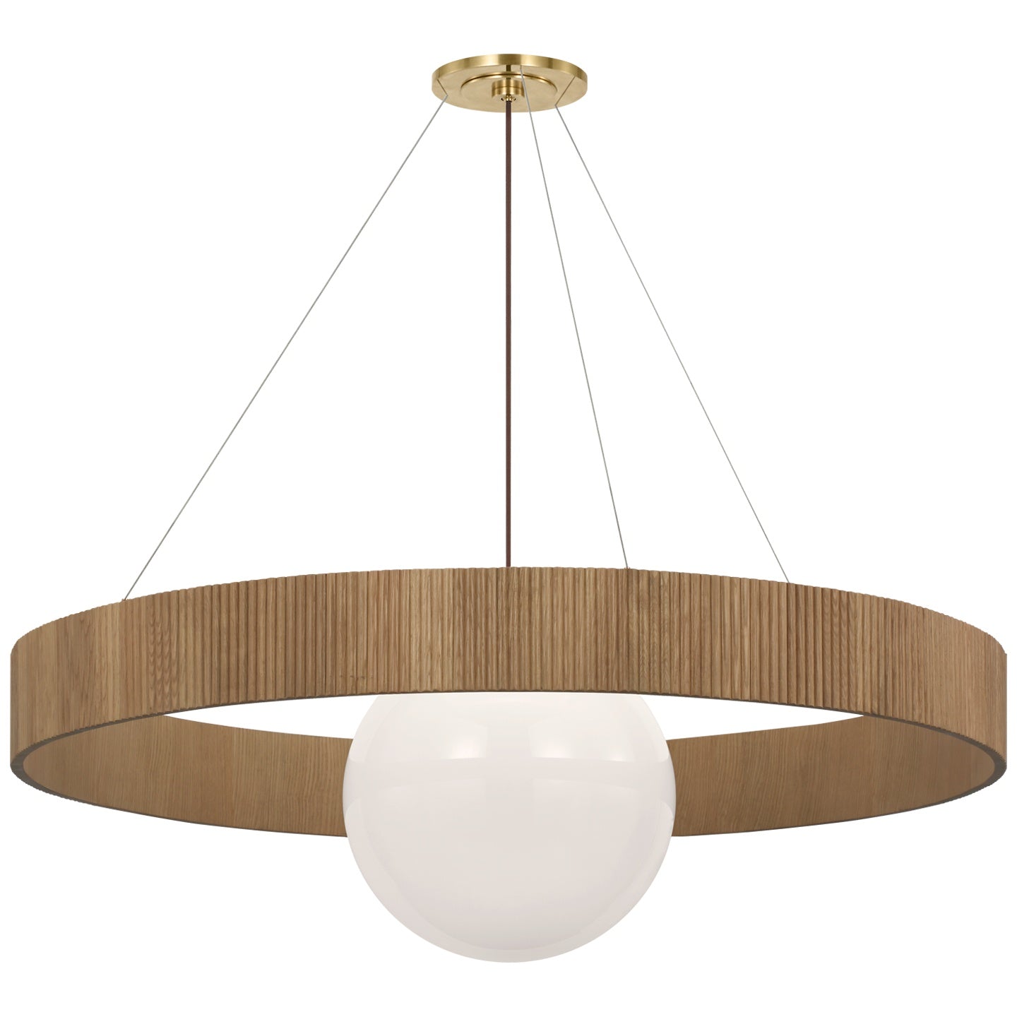 VISUAL COMFORT SIGNATURE, ARENA RING AND GLOBE CHANDELIER, CHANDELIER LIGHT