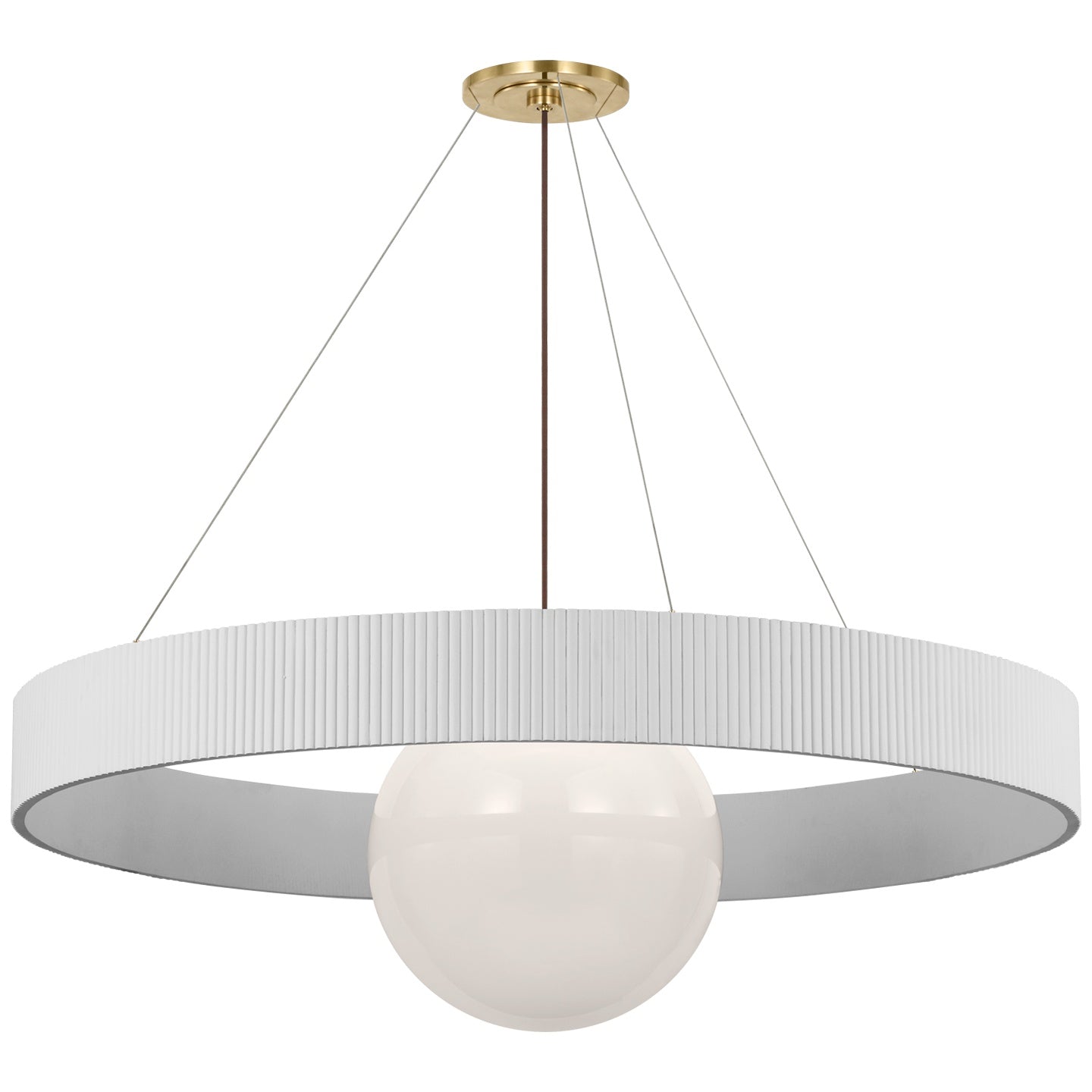 VISUAL COMFORT SIGNATURE, ARENA RING AND GLOBE CHANDELIER, CHANDELIER LIGHT