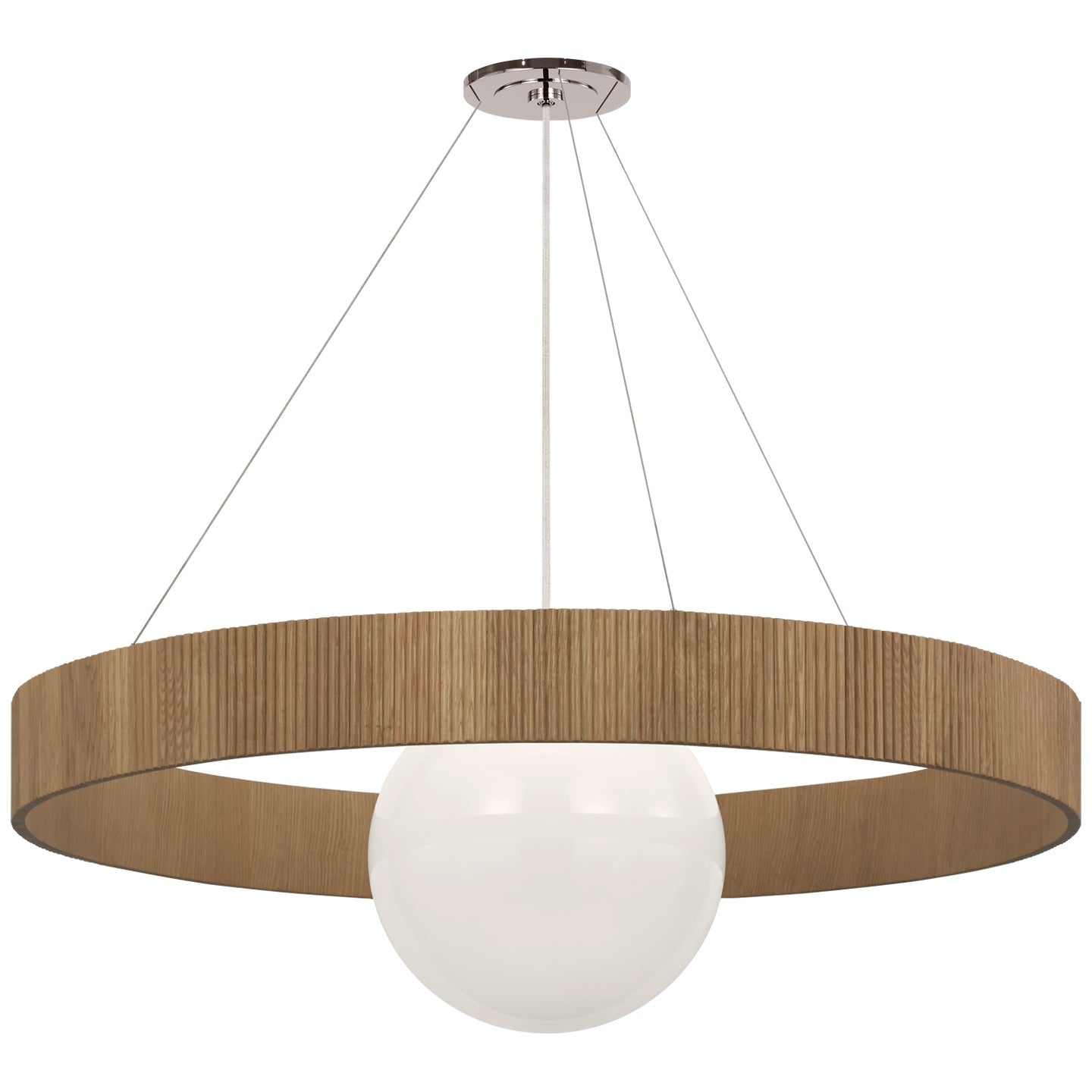 VISUAL COMFORT SIGNATURE, ARENA RING AND GLOBE CHANDELIER, CHANDELIER LIGHT