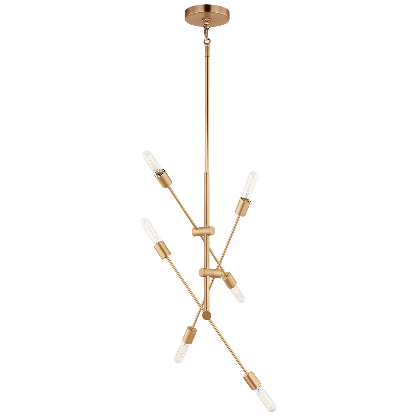 VISUAL COMFORT & CO., AXIS SIX LIGHT CHANDELIER, CHANDELIER LIGHT