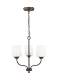 GENERATION LIGHTING, WINDOM THREE LIGHT CHANDELIER, CHANDELIER LIGHT
