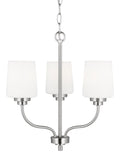 GENERATION LIGHTING, WINDOM THREE LIGHT CHANDELIER, CHANDELIER LIGHT