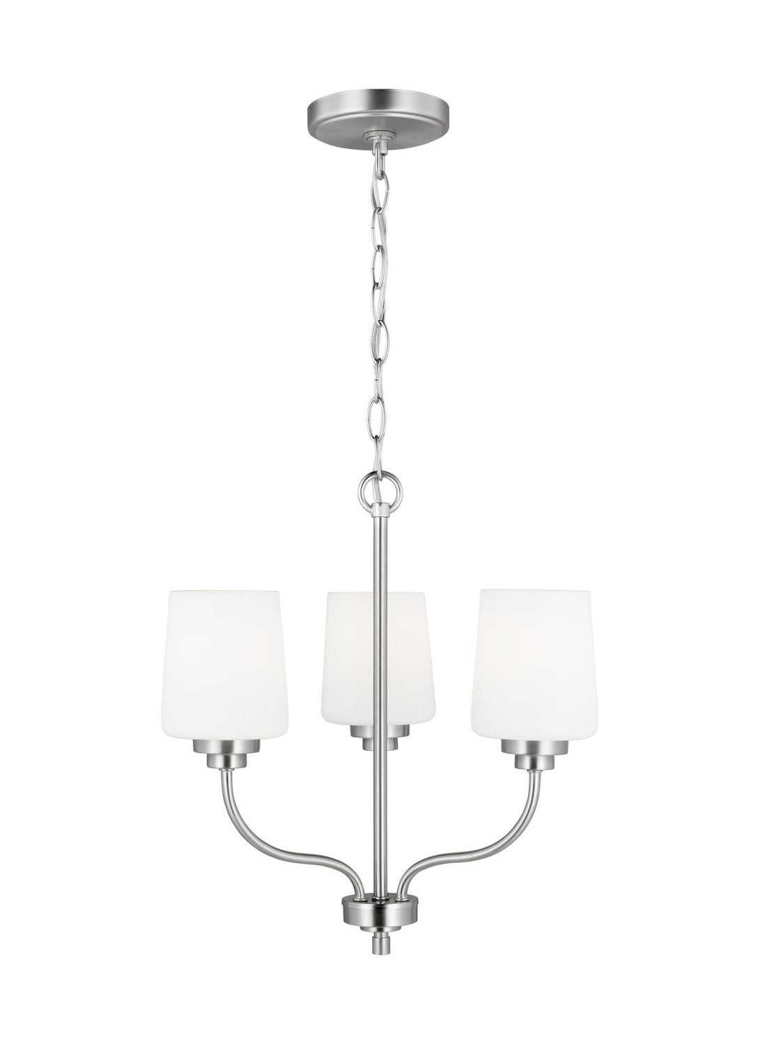 GENERATION LIGHTING, WINDOM THREE LIGHT CHANDELIER, CHANDELIER LIGHT
