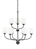 GENERATION LIGHTING, WINDOM NINE LIGHT CHANDELIER, CHANDELIER LIGHT